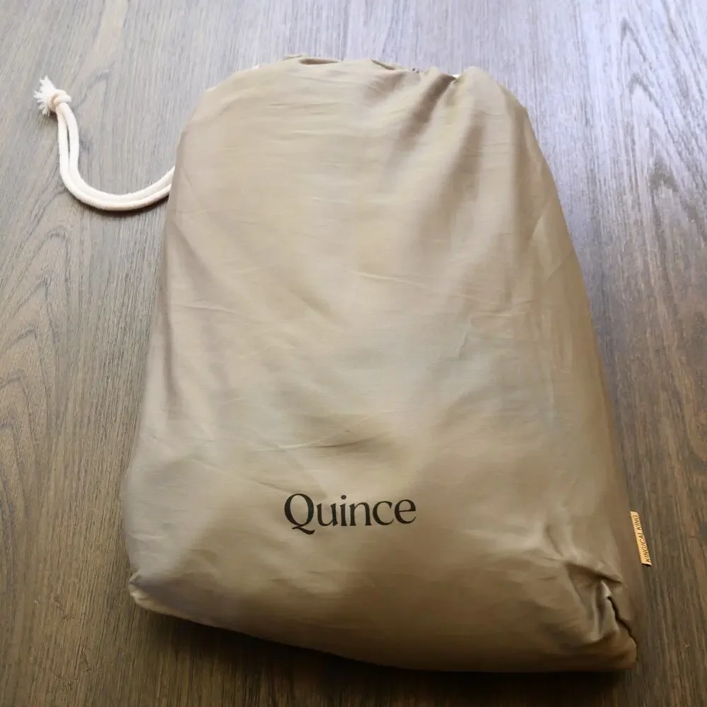 NEW Quince KING Giza Cotton Sateen Duvet Cover Dried Sage Green  NO INSERT/SHAMS